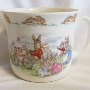 Royal Doulton Bunnykins Ice Cream Vendor Mug, Bunnykins Jubilee Celebration J543